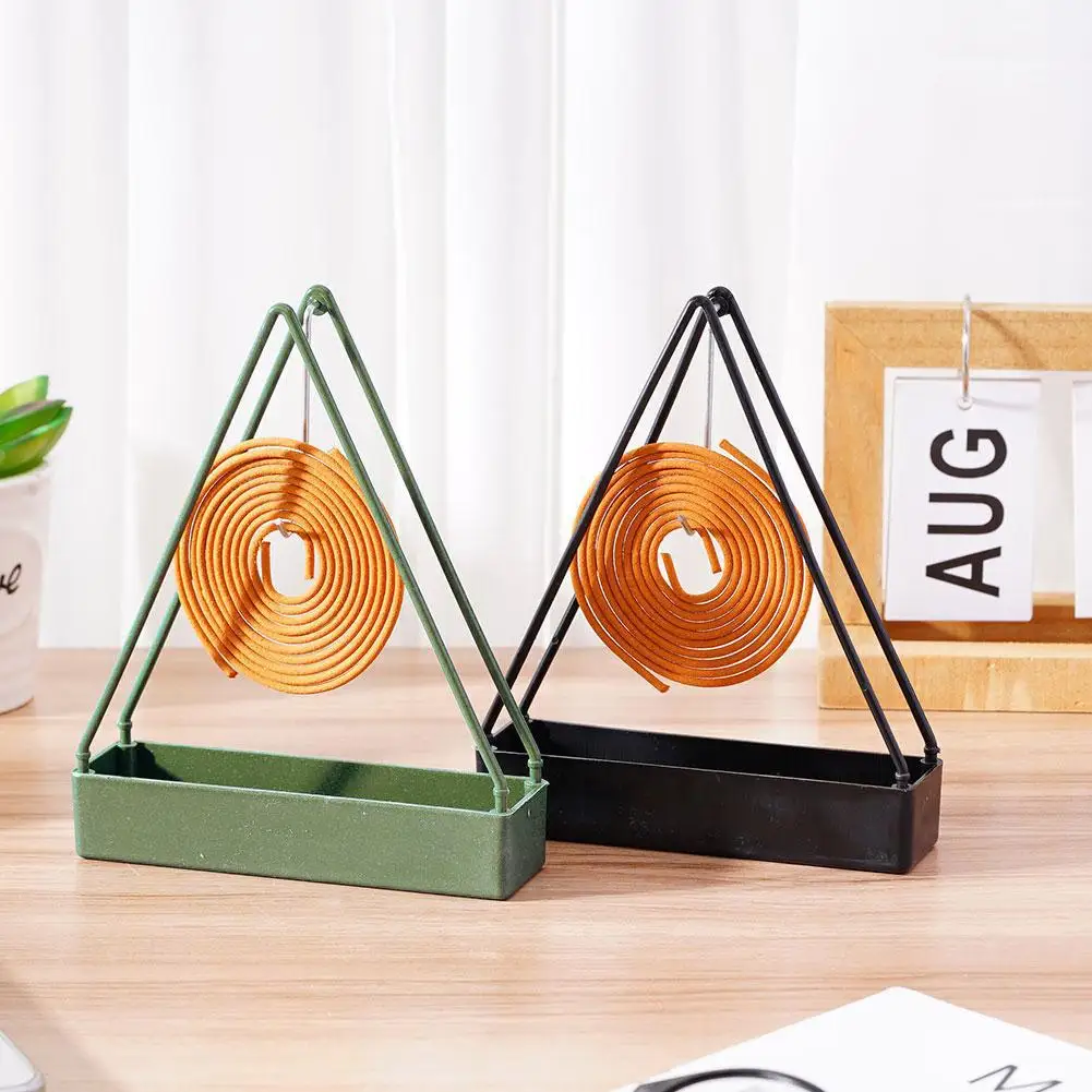 Fireproof Mosquito Repellent Coil Holder Retro With Handle Portable Flame Retardant Plastic Safety Home Garden Decor