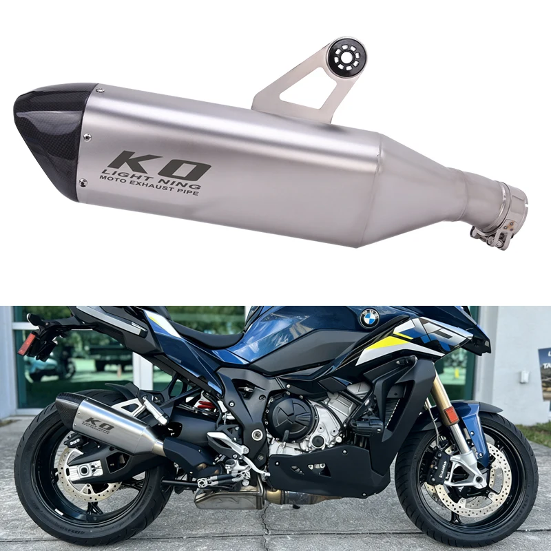 

Для мотоциклов BMW S1000XR M1000XR 2020-2026: Выхлопная система (глушитель, насадка на глушитель) из карбона, замена оригинальной 60-мм выхлопной трубы