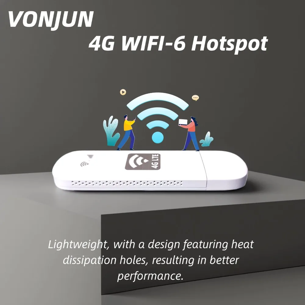 SIMカードスロット付き4G WIFI6ドングル LTEモバイルホットスポット ポケットWIFI バンドロック グローバルU8