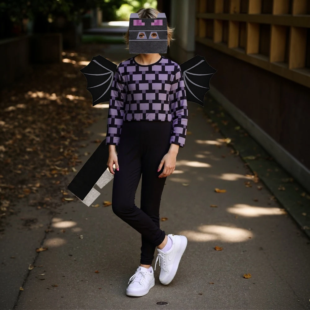 카니발 파티 드레스 마스크 클래식 크리퍼 애니메이션 게임 캐릭터 세트 다이아몬드 갑옷 코스프레 의상 아동 의류