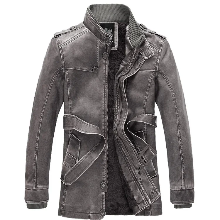 Casual Motorcycle Mens PU Leather Jacket Biker Coats Windbreaker Men s Slim Clothing