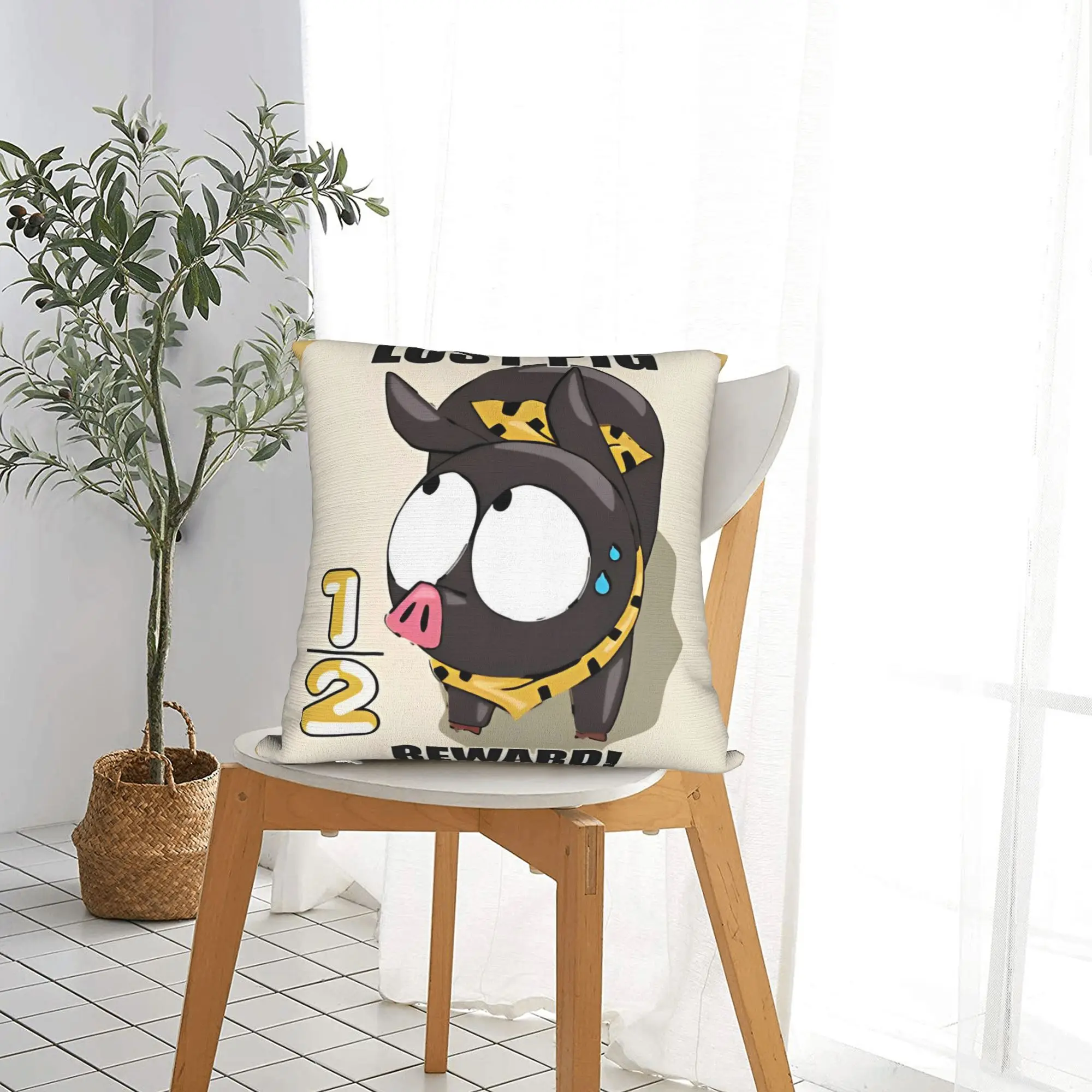 P-chan Ryoga Lost Pig - Ranma 1/2 المخدة غطاء وسادة بوليستر ديكور رمي كيس وسادة غطاء كرسي انغلق 40X40cm