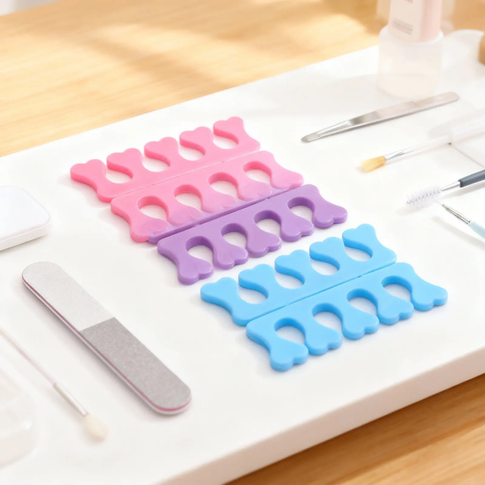 

36Pcs Manicure Divider Sponge Nail Separator for Hands Feet Nail Art Supplies Reusable Soft Flexible Safe Non Irritating Salon