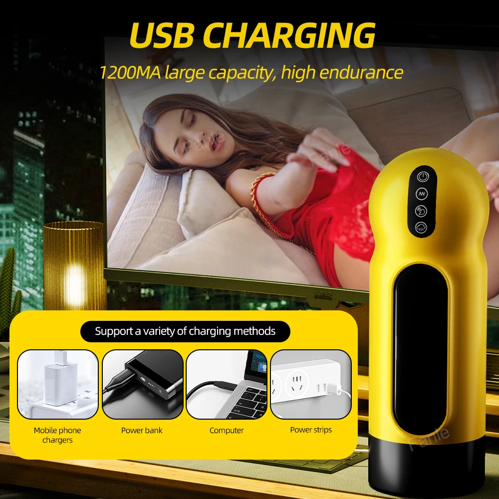 APP لعبة الجنس للذكور الاستمناء التلقائي التدفئة مص الاهتزاز الاستمناء كأس جيب كس الرجال الاستمناء لوازم