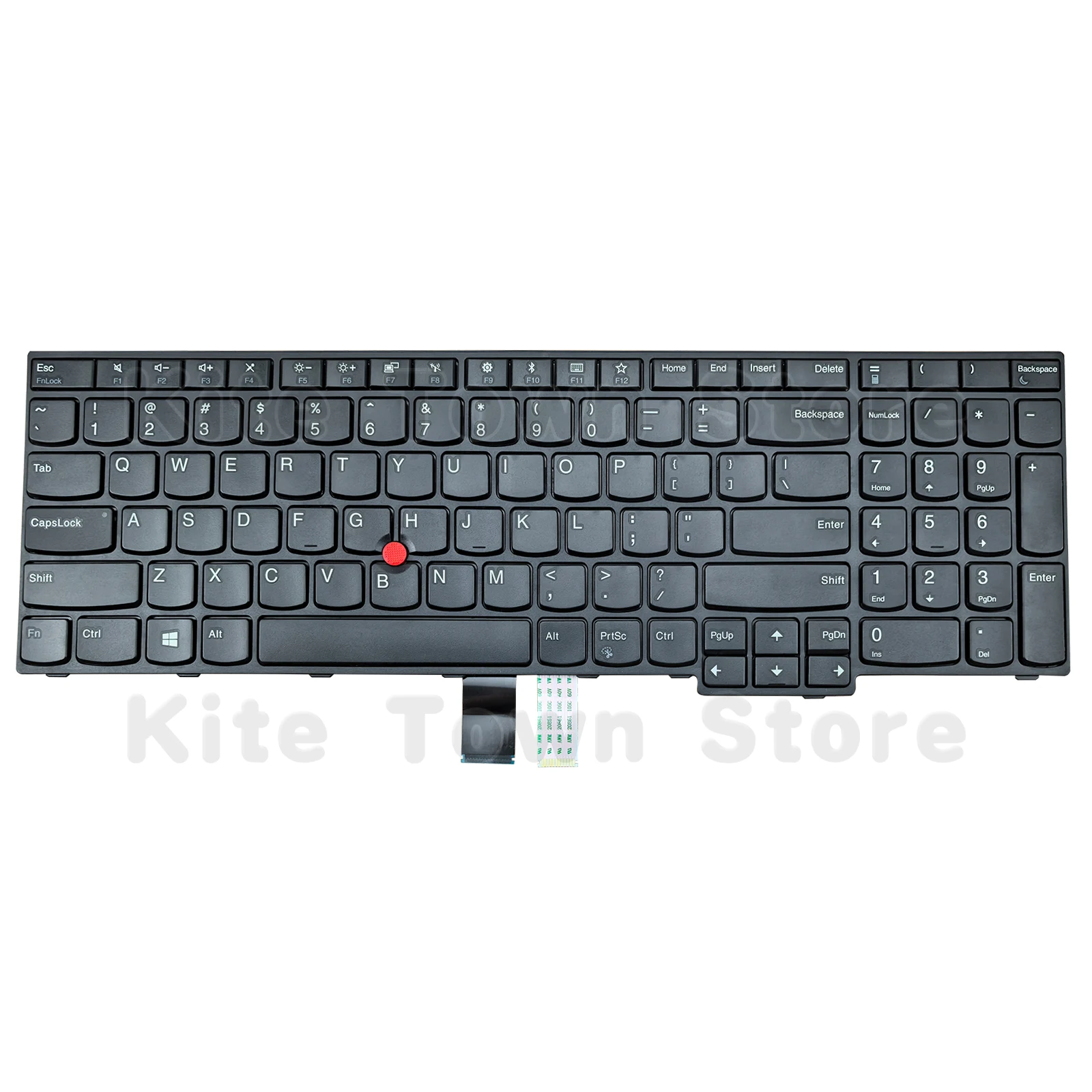 New US Laptop Keyboard Non-Backlit for Lenovo Thinkpad E570 E570c E575 Black Frame With TrackPoint