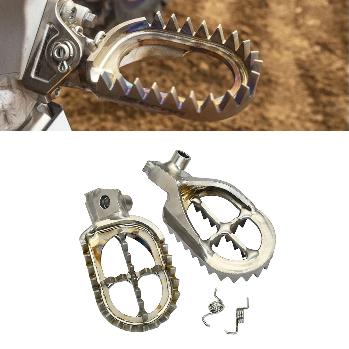 

Motorcycle Foot Rest Pegs Footrest Footpeg For Yamaha YZ65 YZ125 YZ250 YZ250F YZ450F WR250F WR450F YZ 125 250 X FX 2001-2023