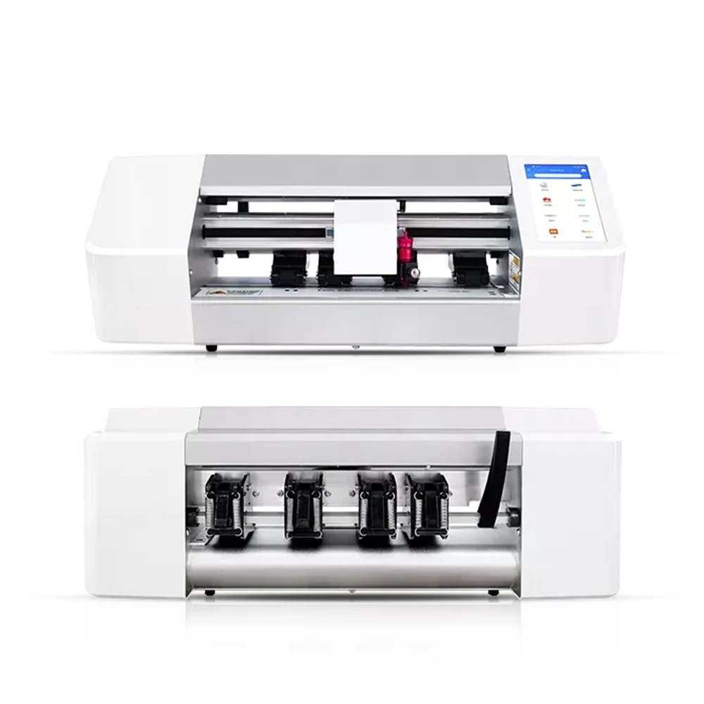 Automatic Hydrogel Film Cutter & Screen Protector Plotter Cutting Machine with 0.1mm Accuracy up 500mm/s Speed for Phones
