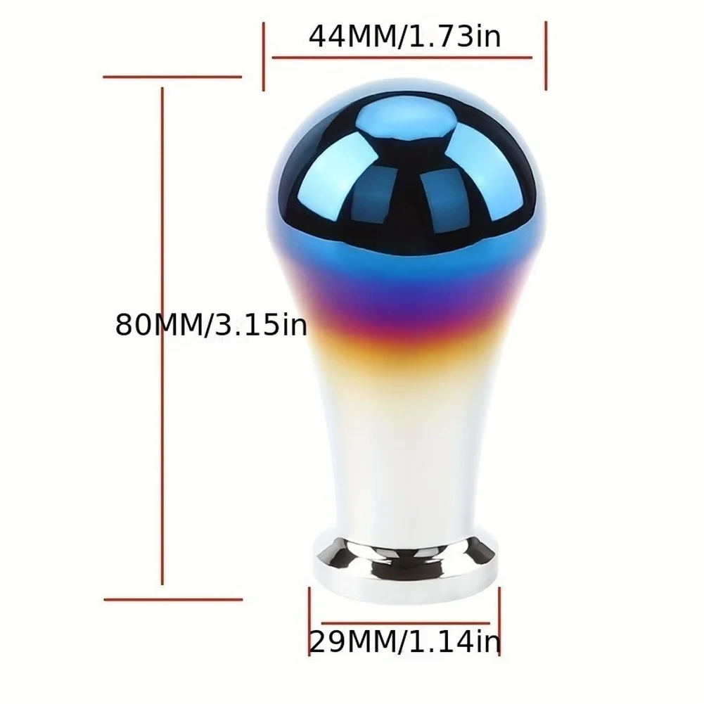 Manual Shift Knob Aluminum Alloy Shifter Head Car Interior Gear Lever Modification Accessories For Automatic Transmission Car