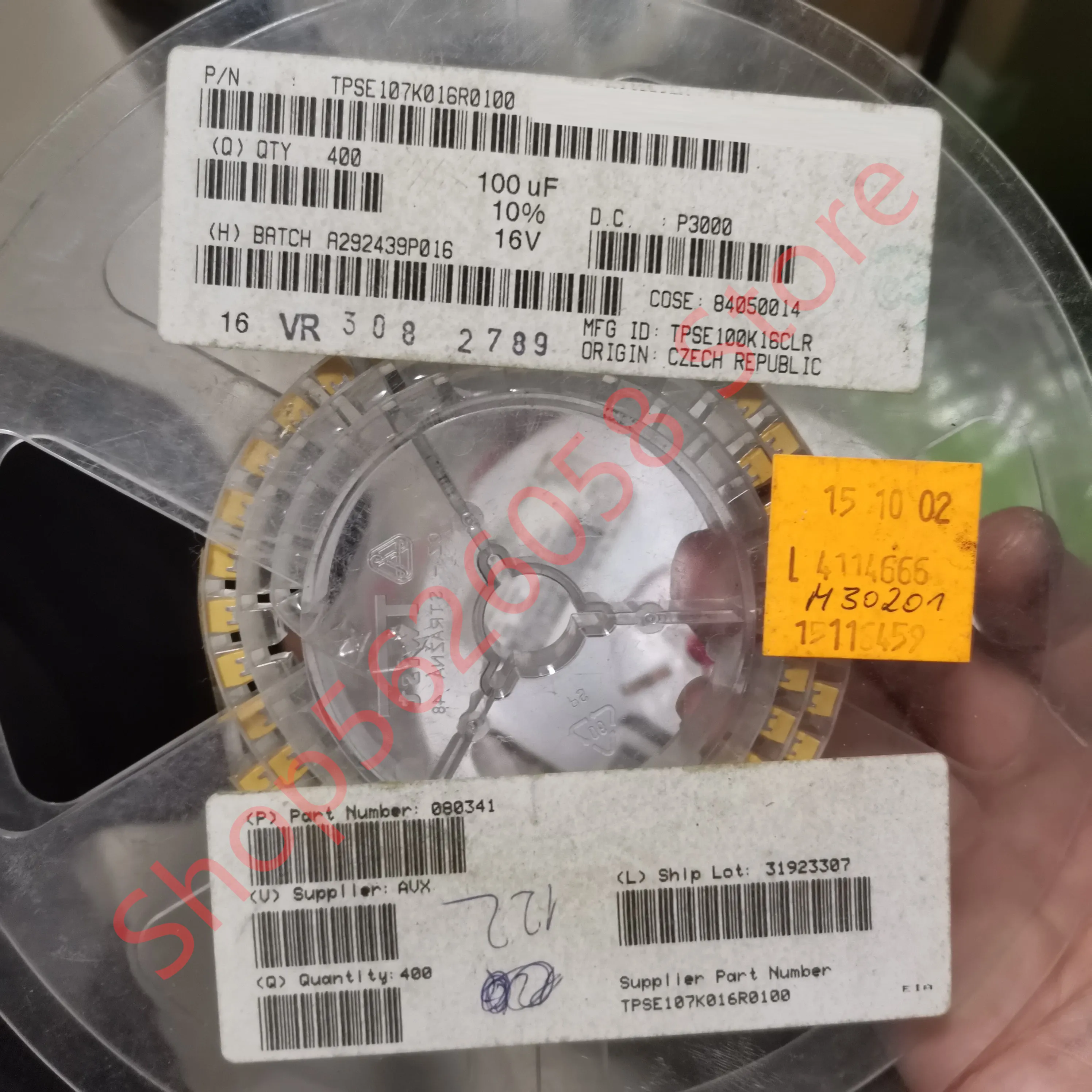 

TPSE107K016R0100 100 мкФ ± 10% 16 В 30 шт./лот оригинал и подлинный, бесплатная доставка