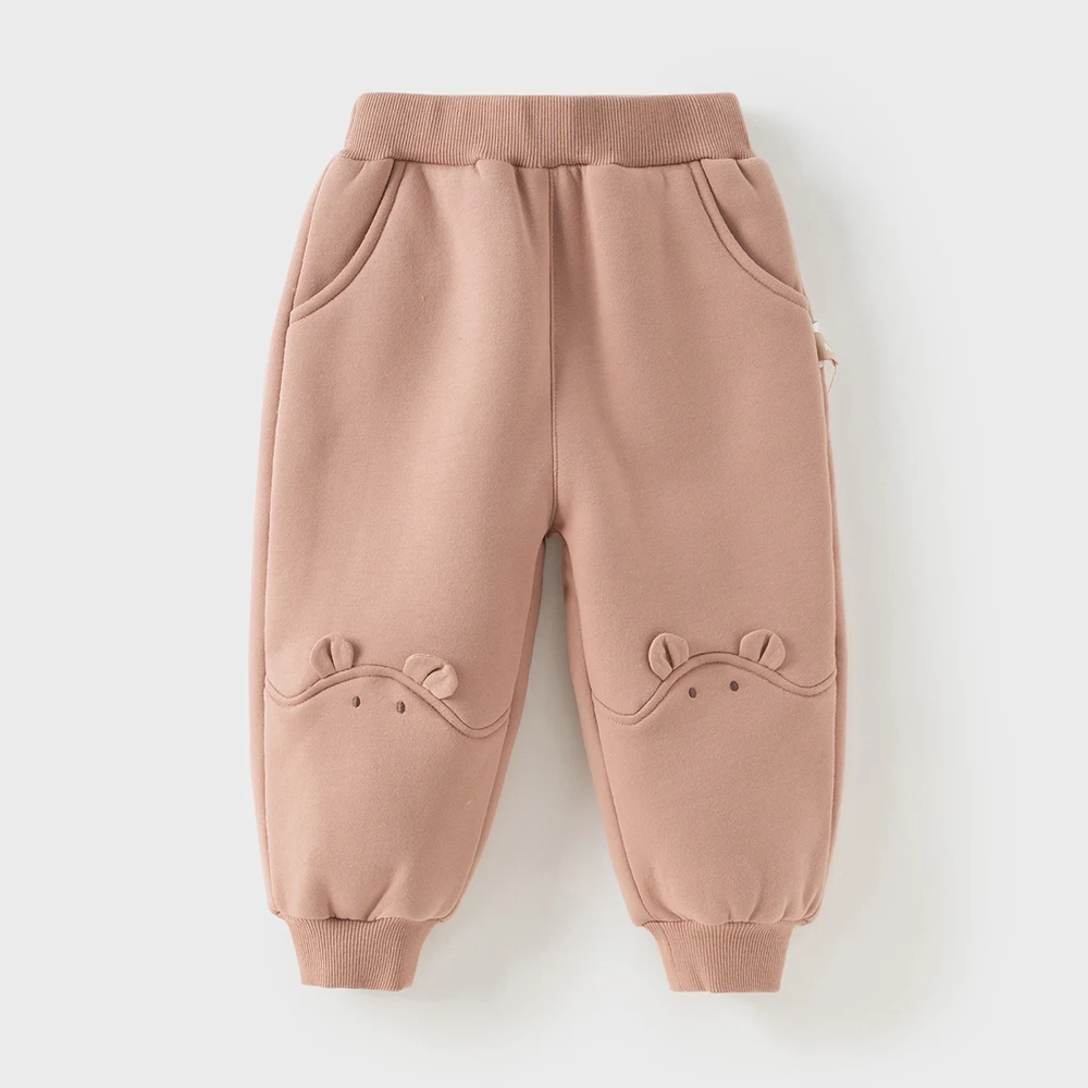 Dave Bella Children Cotton Pants Autumn Winter Boys Girls Thicken Plush Trousers Casual Pants Outerwear Kids' Clothing DB4254383