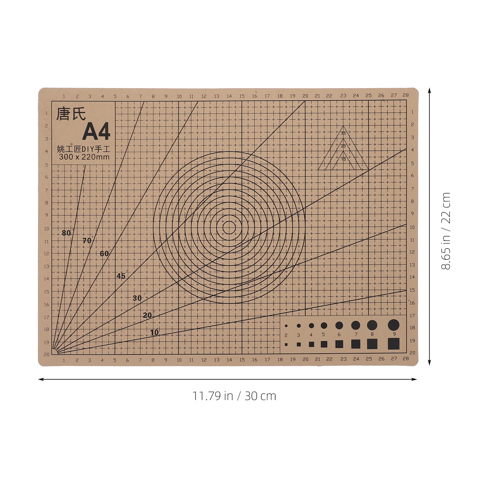 حصيرة القطع للحرف اليدوية، حصيرة نقش PVC شديدة التحمل، سطح مزدوج الجوانب غير قابل للانزلاق لطاولة المشاريع الورقية والزجاج DIY