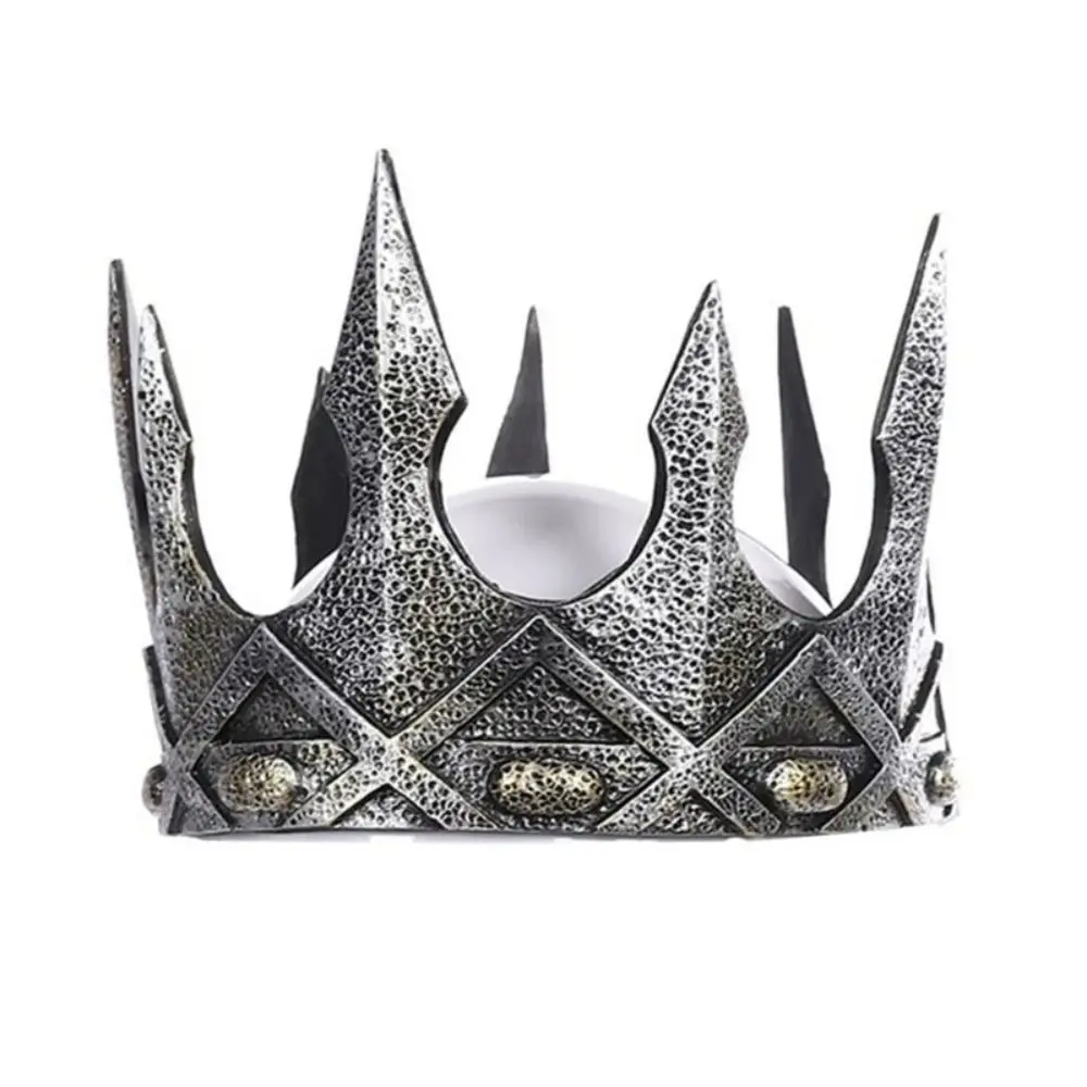 

Vintage King Crown Party Decoration Witch Headband Halloween Costume Headwear Performance Prop Medieval Men Headband