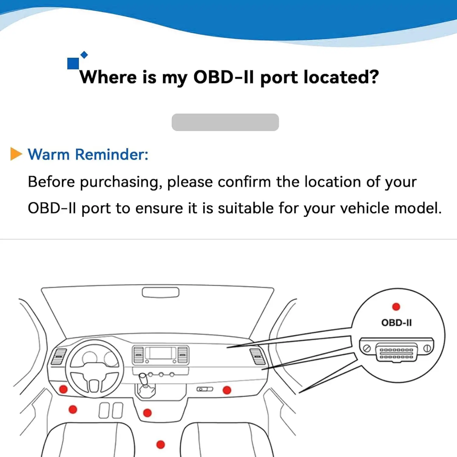 33ft/10m OBD2 Extension Cable Low Profile Male to Female for GPS, Scanner, Code Reader