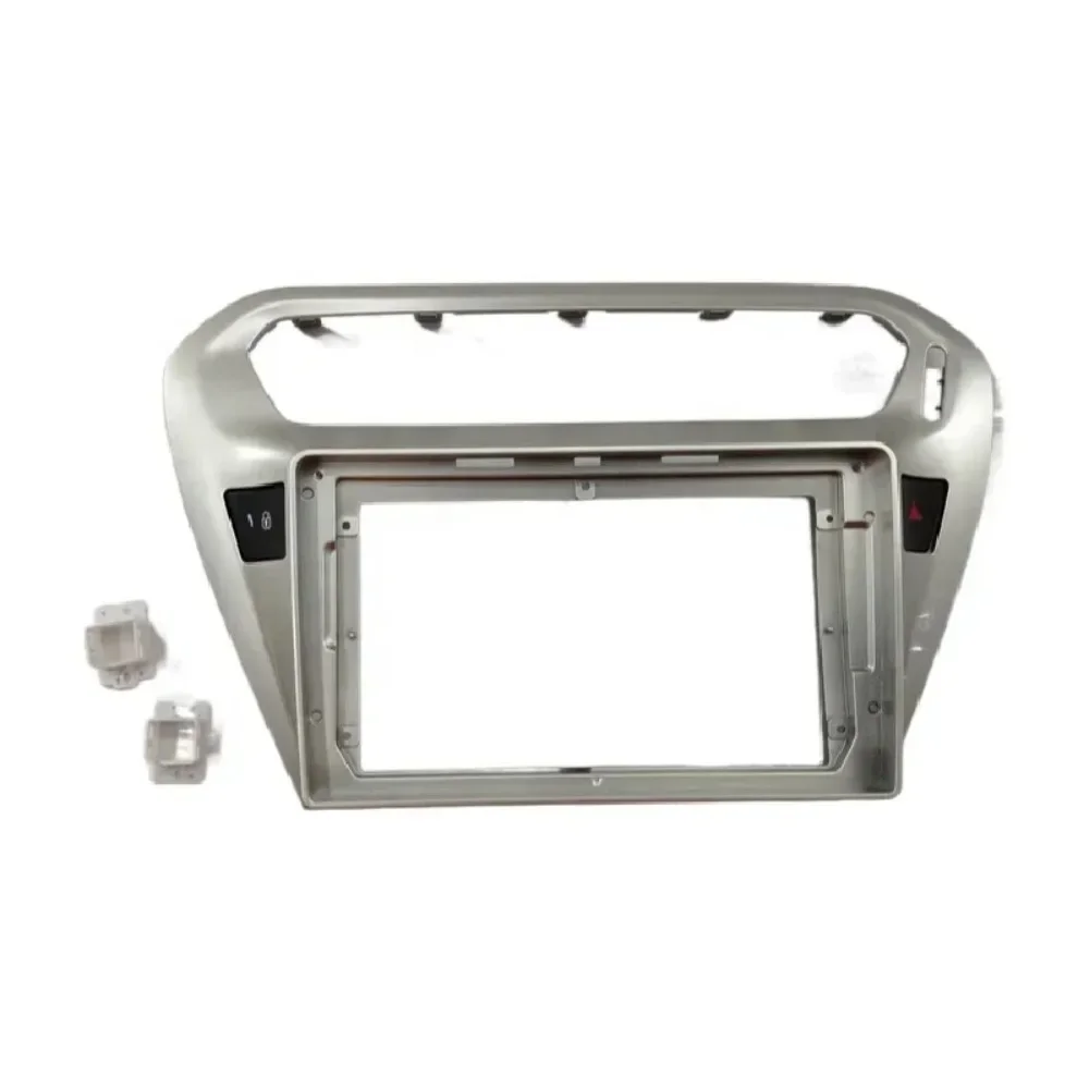 

9-дюймовая стереопанель для Peugeot 301 Citroen Elyse 2014, автомобильный радиоприемник, DVD-плеер, лицевая панель, автомобильные аксессуары, внутренняя декоративная панель