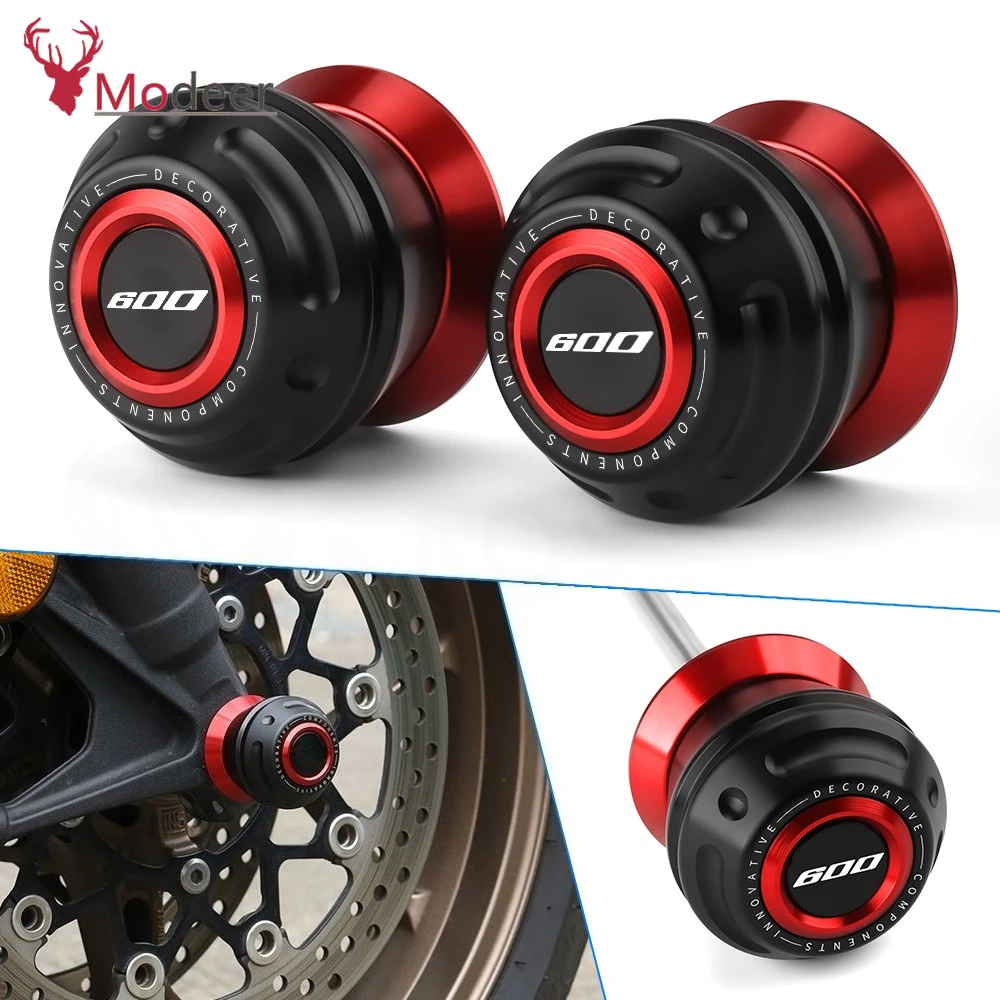 

For SUZUKI GSX R 600 750 GSX-R600 GSX-R750 Motorcycle Accessories Aluminum Front Wheel Axle Fork Slider Crash Protector