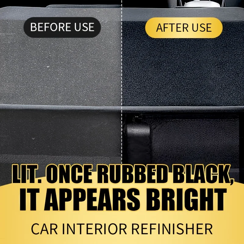 Car Plastic Restorer Gloss Enhancer Crystal Clear Leather & Panel Renewal Wax Coating Agent Back To Black Shine Auto Polish image 6