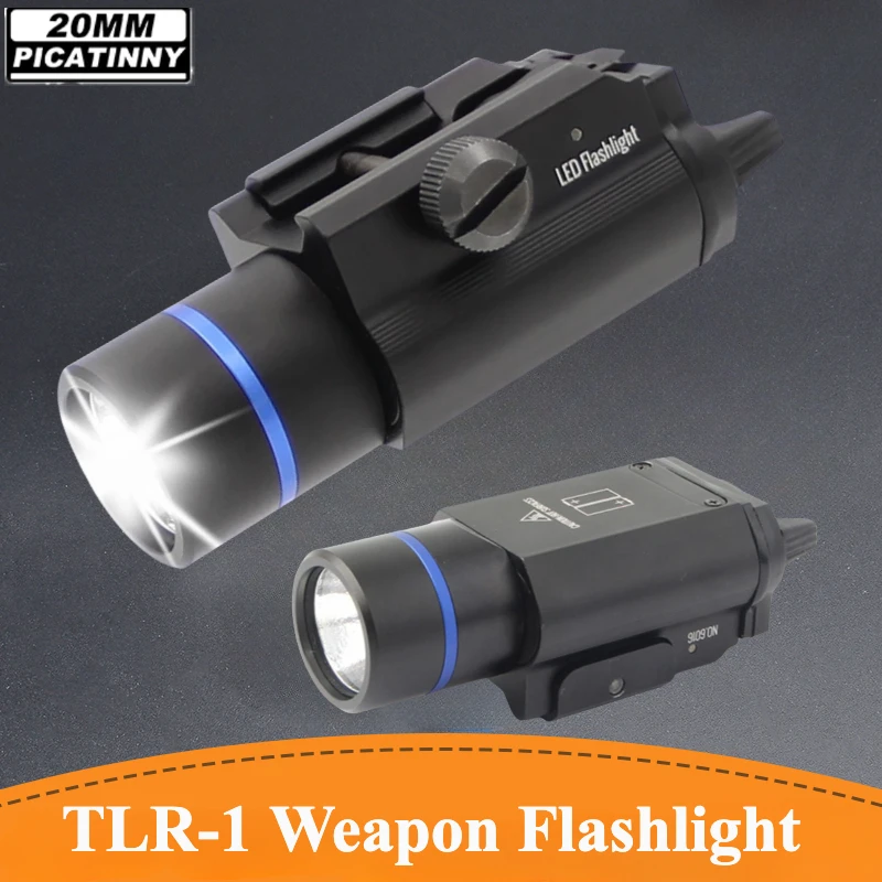 TLR Tactical Gun Scout Light Pistol LED Flashlight 800 Lumens Strobe Light Gun Accsesories Fit 20mm Rail for Outdoor Hunting