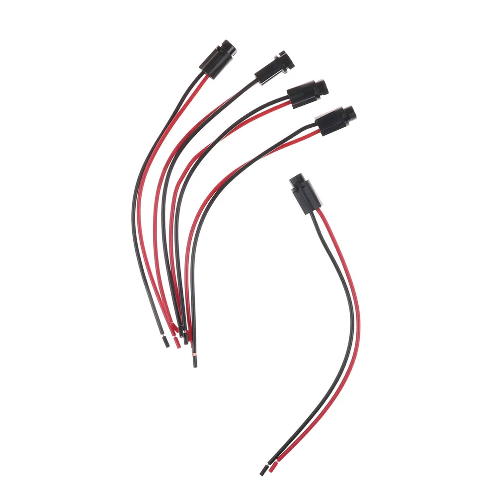 New 5PCS T5 Wired Dashboard Gauge LED Light Lamp Bulb Socket Holder for Auto Car