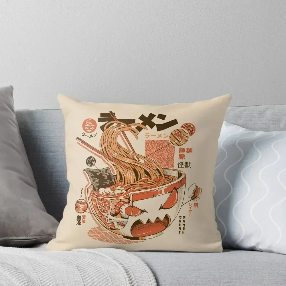 

X-ray Great Ramen! Throw Pillow Luxury Sofa Cushions luxury home accessories pillow