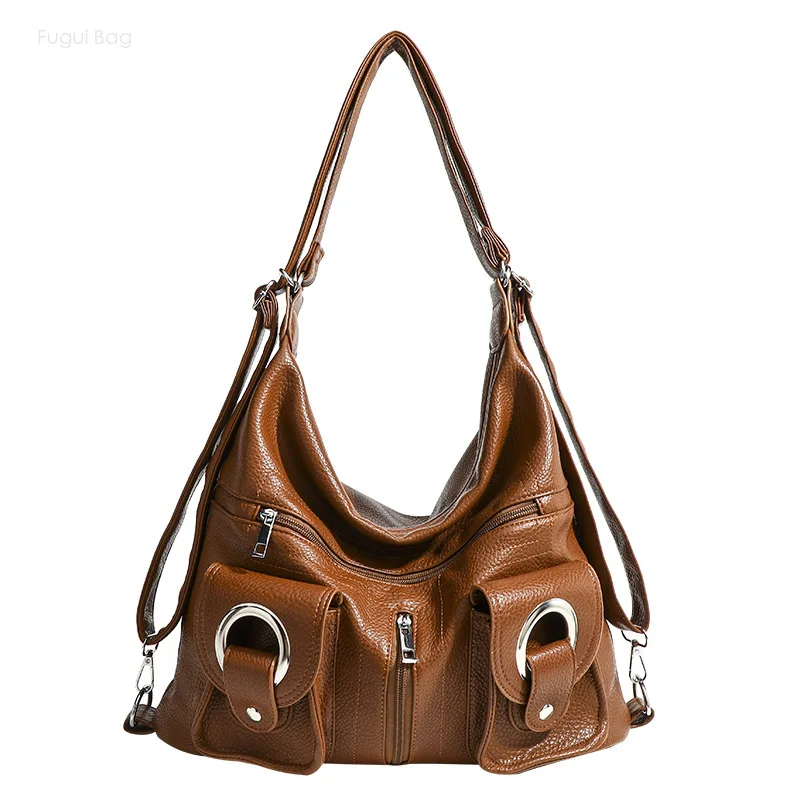 

Women's One Shoulder Tote Bag and Backpack 2024 New Urban Commuting Simplicity Fashion Casual Versatile Personalized Trend