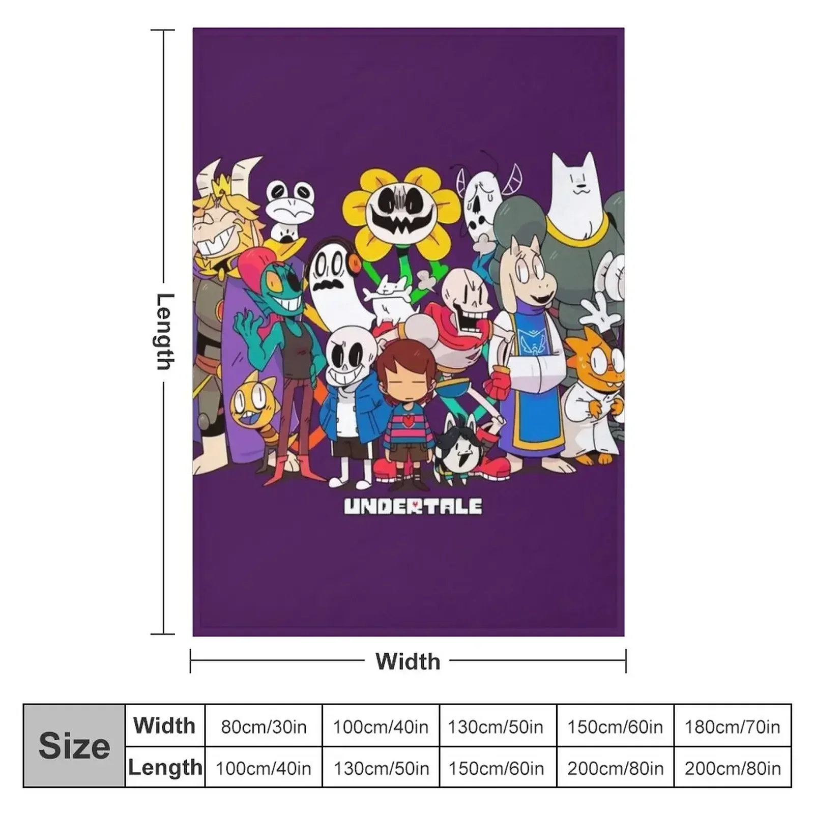 Undertale Adventure Throw Blanket Quilt Decorative Sofa Thin Blankets