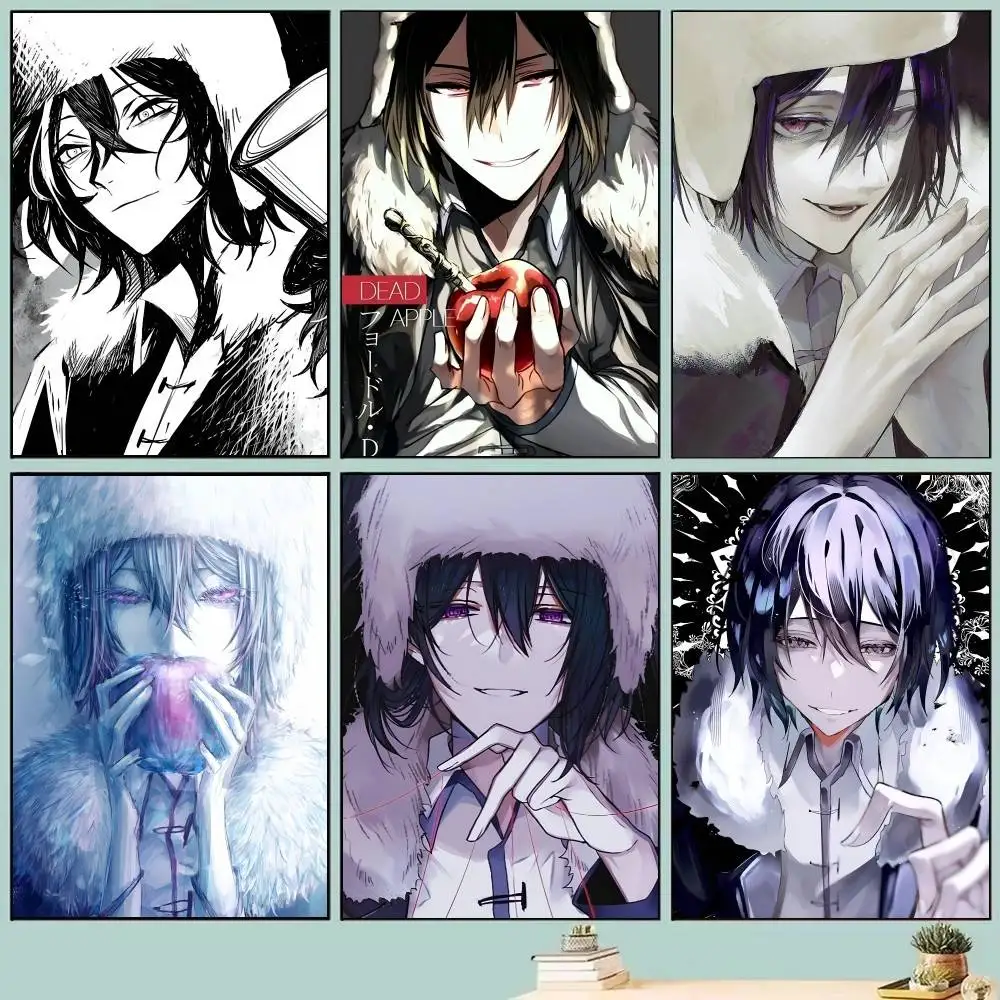 Anime Cool Fyodor D From B-Bungo Stray D-Dogs Posters Self Adhesive Waterproof Ideal For Living Room Bedroom Bar Decoration
