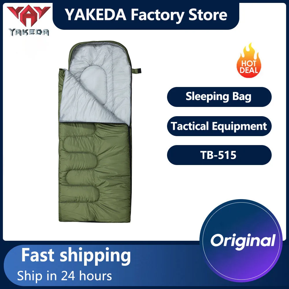 YAKEDA 190T Outdoor Mountaineering Hiking Camping Portable Constant Temperature Cold-resistant And Warm Adult Sleeping Bag