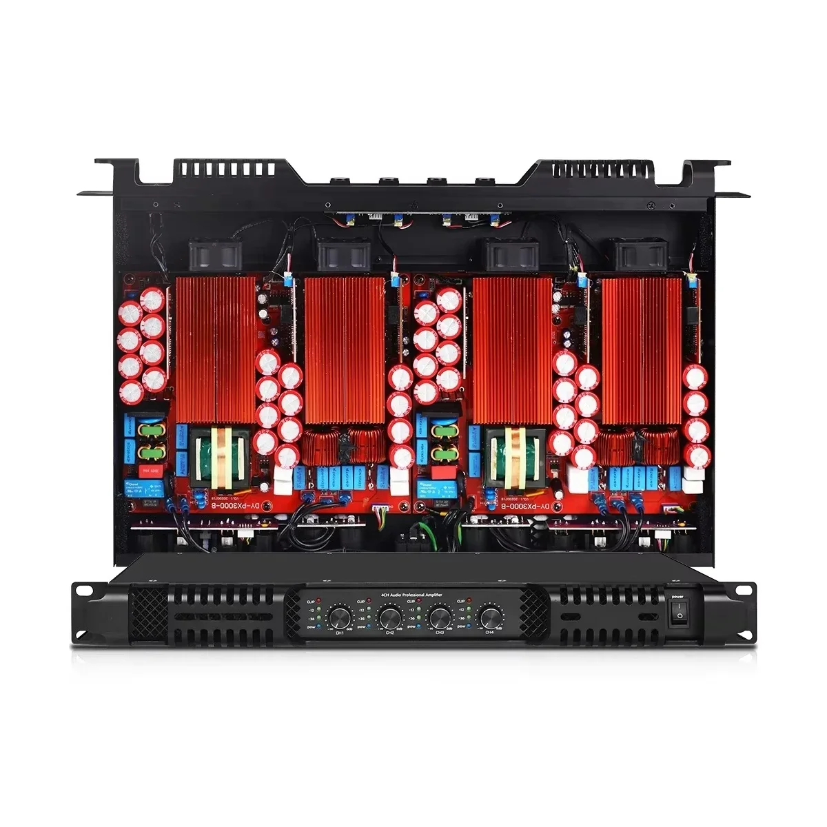 Digital Power Amplifier 4-Channel KTV Club Party Stereo System Class D Audio Power