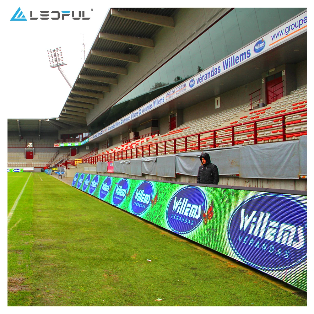 Tabellone perimetrale da parete a LED per stadio Sport per interni semi-esterni Schermo a LED per esterni P6 P8 P10 P16