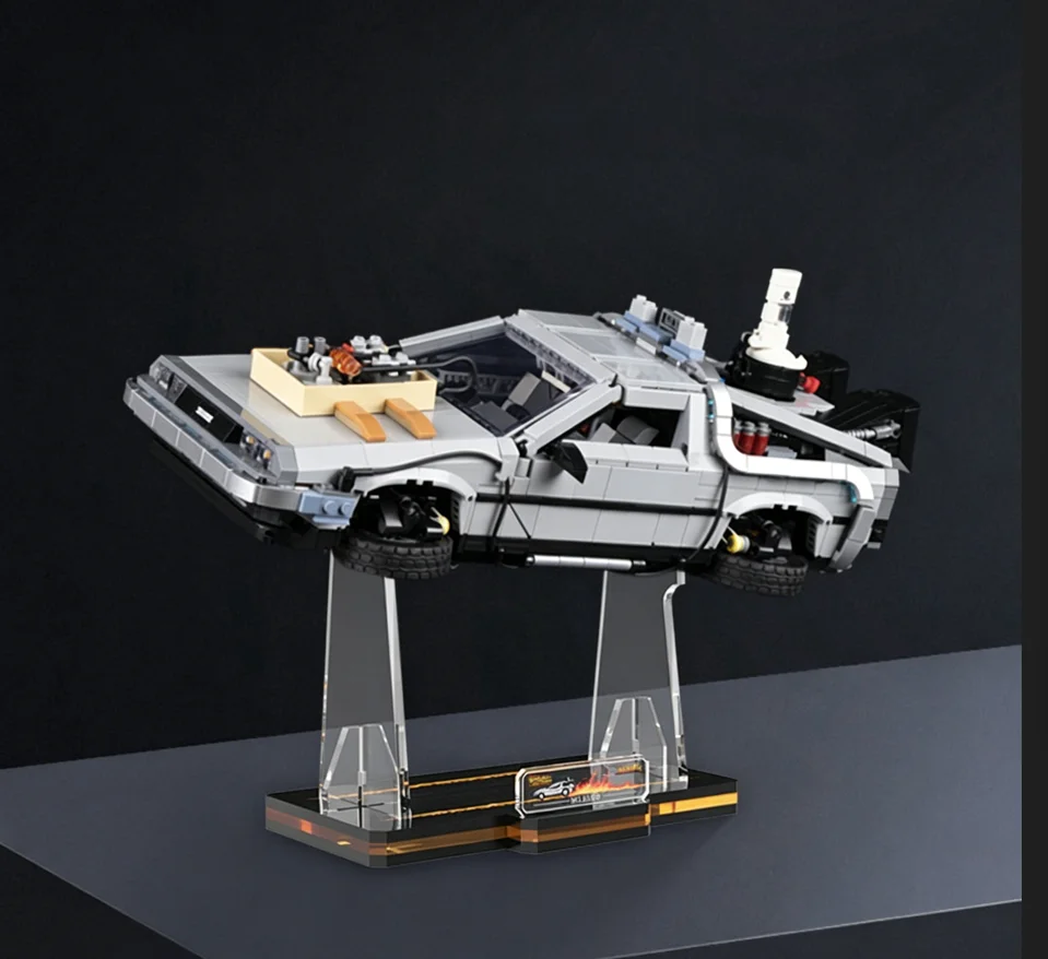 Suitable for lego 10300 Back to the Future Time Machine 10300 Car Model Building Blocks Display Stand (Without Car)