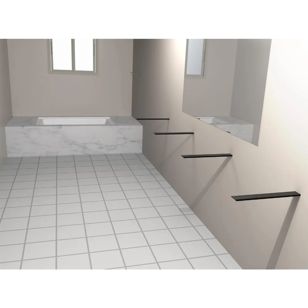 دعامات أرفف معلقة من الفولاذ شديدة التحمل، دعم كونترتوب مخفي للجرانيت، دعامات حائط عائمة، ملحقات صلبة ومتينة