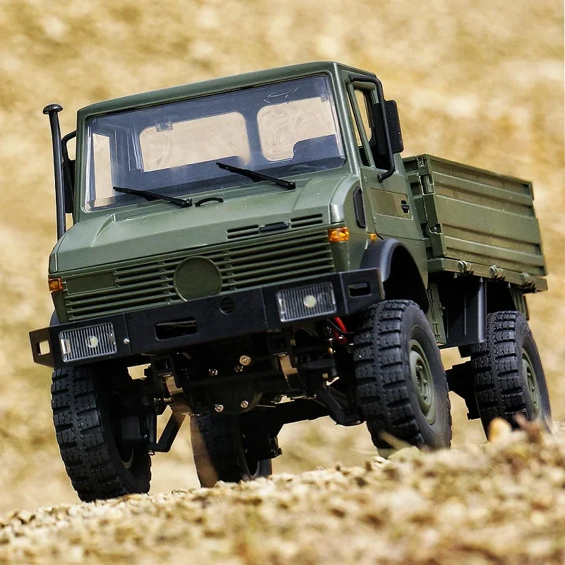 Rc Electric Off-Road Climbing Remote Control Car  1:12 U1300 Unimog Abs Plastic Armygreen Toy Model Remote Control Birthday Gift