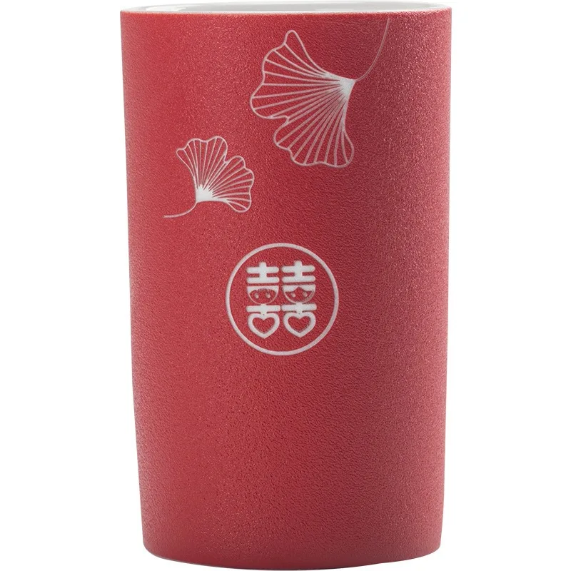

Wedding washing cup, mouthwash cup, newlywed couple brushing cup, ceramic water cup