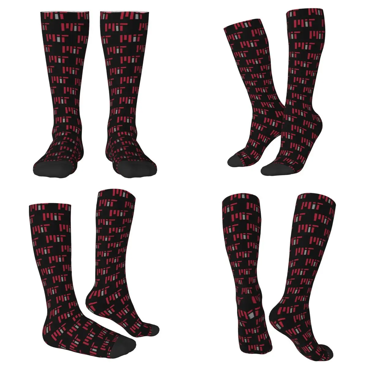 

All Seasons MIT University Socks Harajuku Crew Socks Hip Hop Stockings for Men Women
