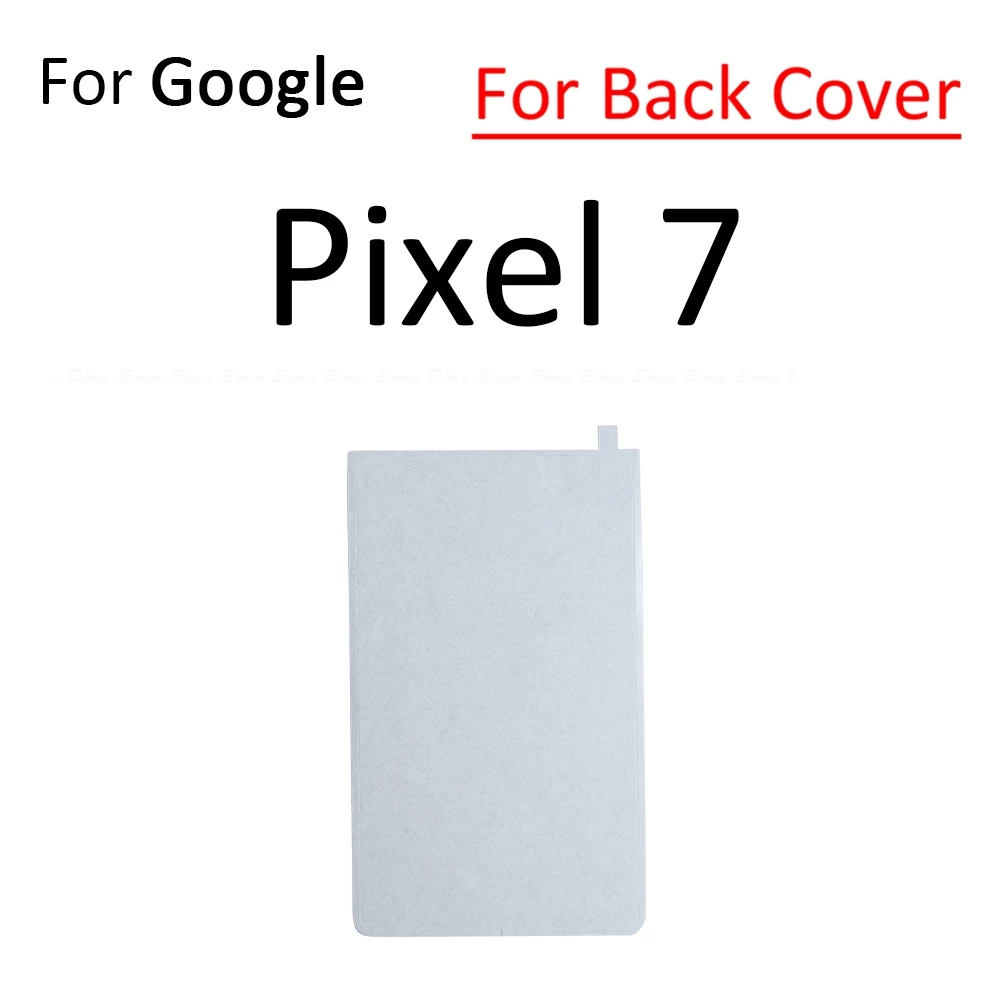 ل جوجل بكسل 5 5a 6 6a 7 برو شاشة الكريستال السائل الشاشة الخلفي الإسكان غطاء لاصق ملصق الشريط الغراء استبدال أجزاء #3