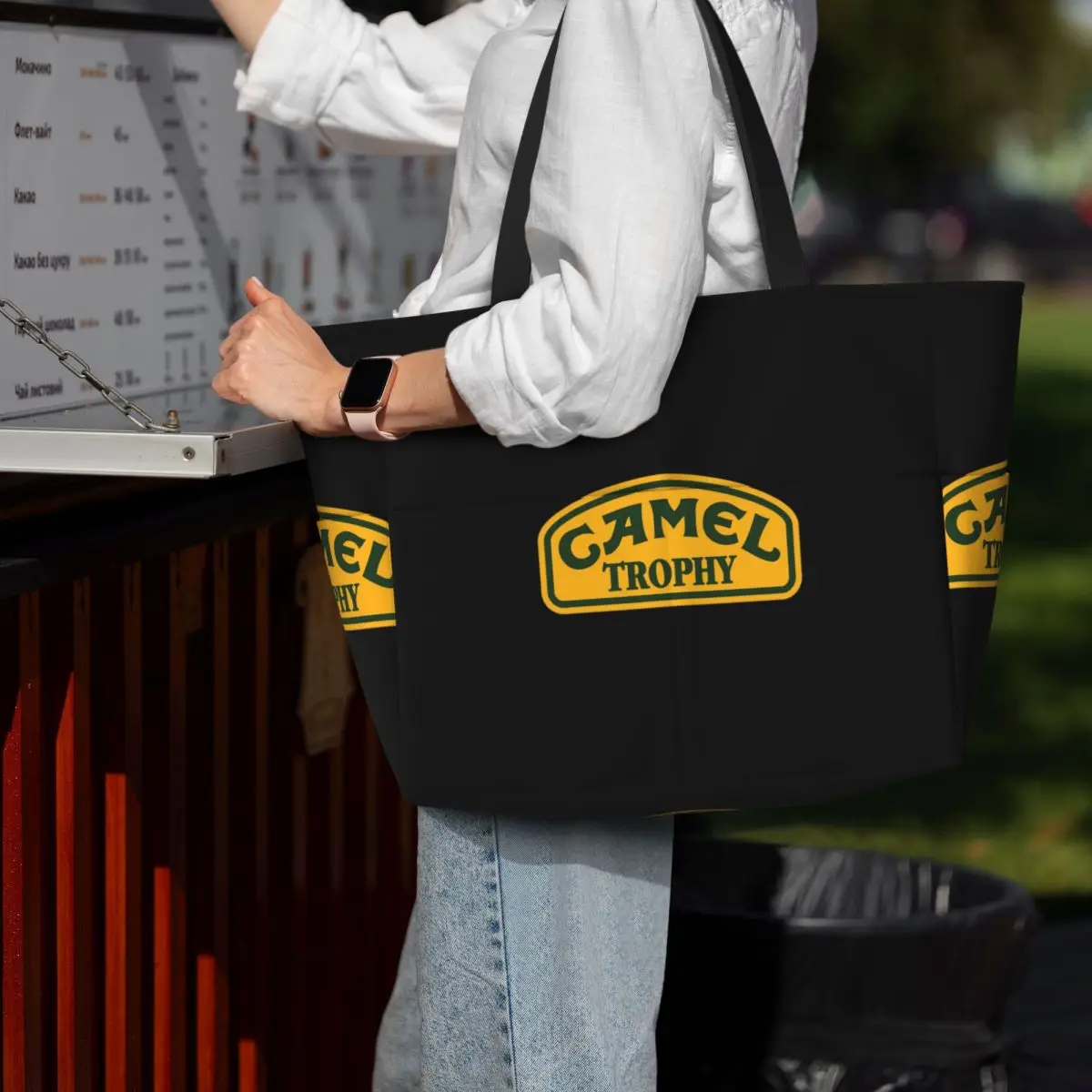 

Camel Trophy Beach Tote Bag Sport Gym Yoga Duffle Large Tote Bag Women Travel Bag Fitness bag