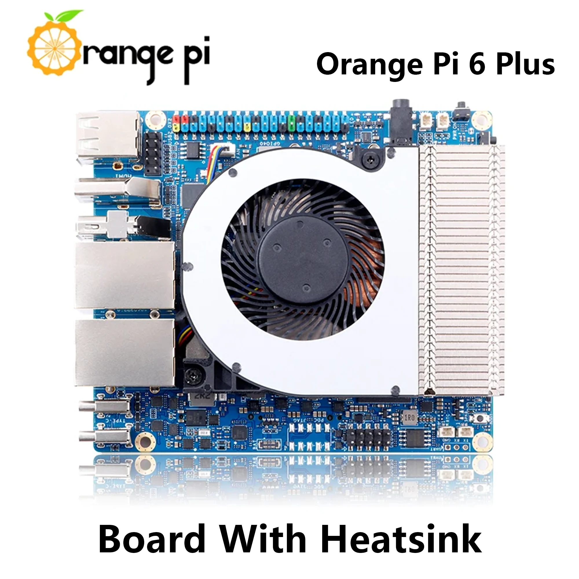 Orange Pi 6 Plus 32 GB / 16 GB DDR5-Entwicklungsboard 45 Tops AI-Computerleistung 12-Kern-64-Bit-Prozessor + NPU 5G Ethernet *2