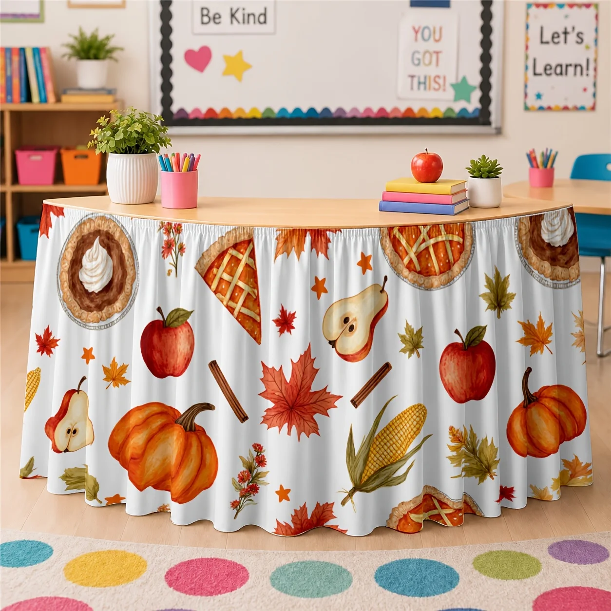 Thanksgiving dinner or autumn-themed tablecloth and tablecloth for the autumn harvest occasion - 1 piecezyc