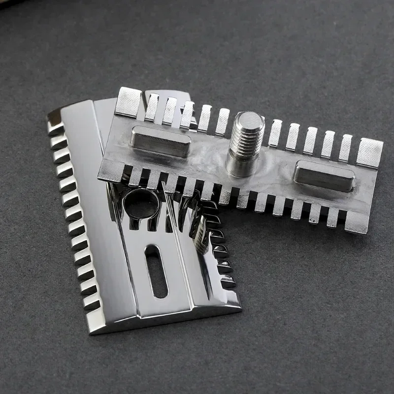 YAQI 316 полированная мужская безопасная бритвенная головка Mellon из нержавеющей стали для очистки лица, бороды, сплошной цвет, высококачественный аксессуар для бритвы