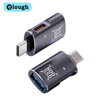 elough 2 in 1 Adapter USB A Type C Female to Type C Male OTG Charging Connector for iPhone 15 Samsung Xiaomi Huawei