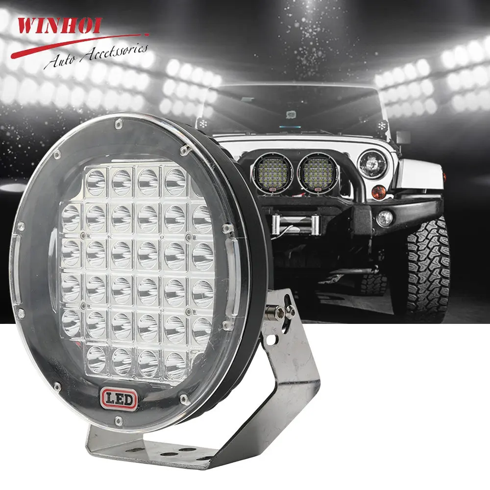 

9inch LED Headlights 12-24V Offroad 4X4 LED Light Bar Super Bright Spotlight Car Work Light for Truck Tractor Boat Trailer ATV