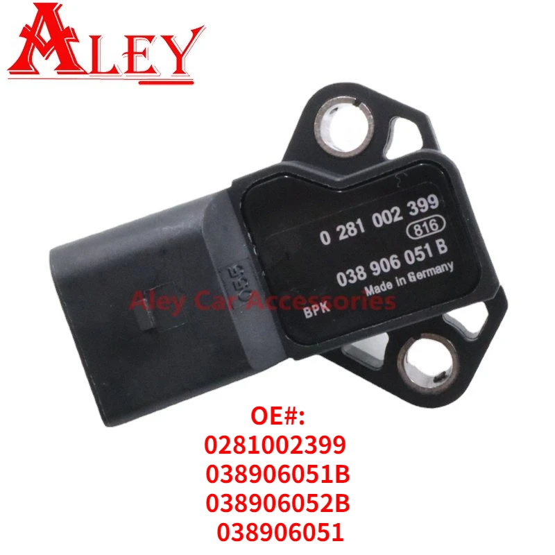 

Brand New 0281002399 038906051B 038906052B Intake Manifold Air Pressure MAP Sensor For Volkswagen Golf Jetta 038906051