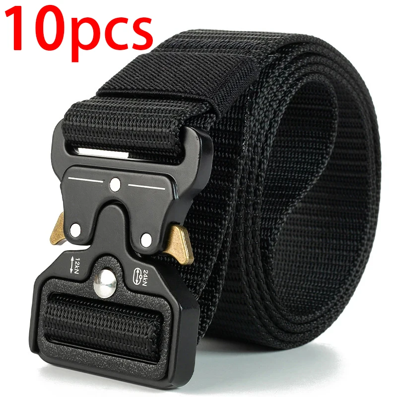 10 قطع من الأحزمة التكتيكية للرجال متعددة الاستخدامات - تصميم متين وقابل للتعديل لعشاق الرياضة في الهواء الطلق، زوج مع جينز، للرجال والنساء #3