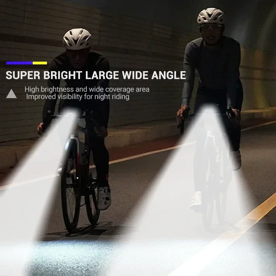 ضوء الإحساس الدراجة الخفيفة 9 LED دراجة المصباح نوع C قابلة للشحن السوبر مشرق دراجة الجبهة مصباح يدوي دراجة هوائية جبلية مصباح