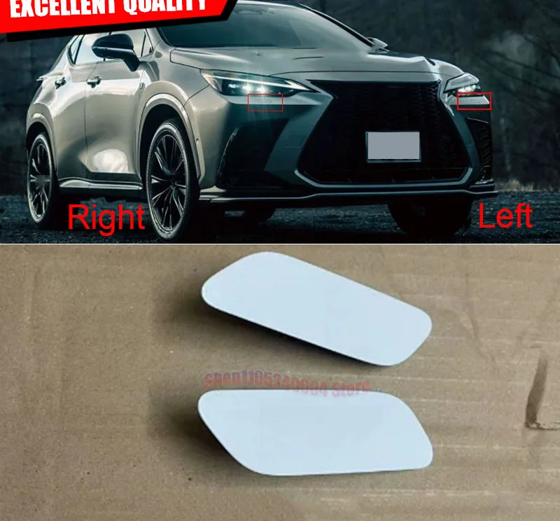 High Quality Car Front Bumper Headlight Washer Nozzle Cap Cover For Lexus NX260 NX350 2022-2025