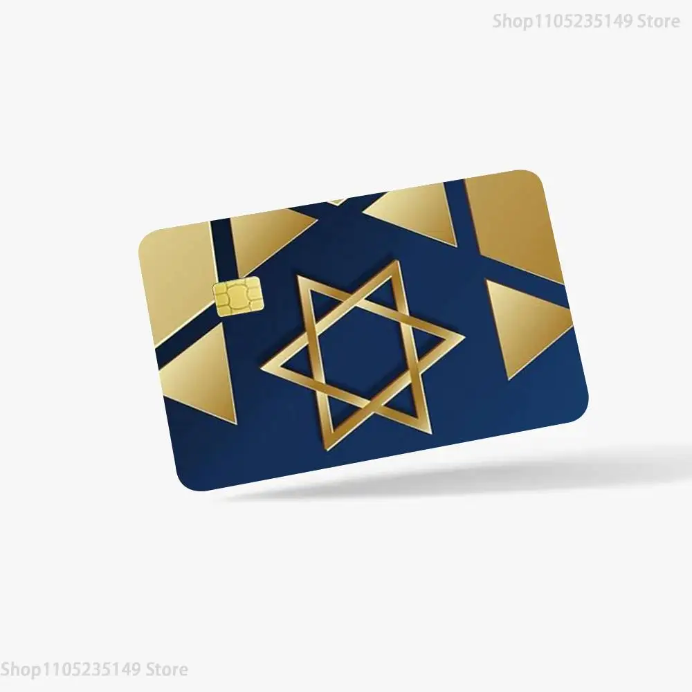 Jewish star  Credit Debit Bank Film Skin Sticker Front Cover