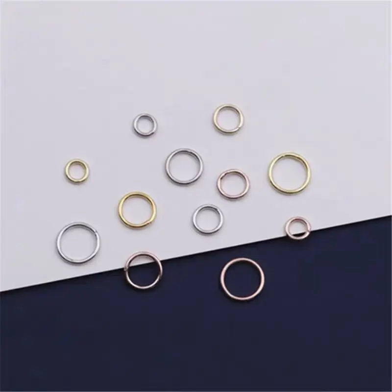 5pcs/lot 100% 925 Sterling Silver Close Jump Rings 4mm 5mm 6mm 7mm Round Ring Connectors DIY Women Jewelry Making Accessories