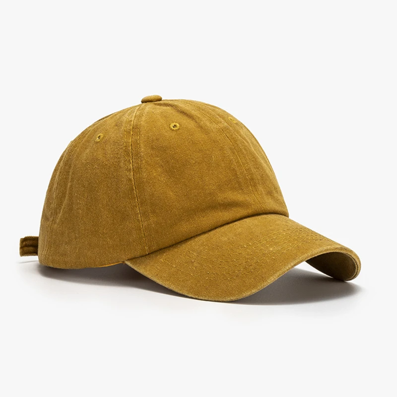 Czapka damska męska wyprana bawełniana czapka baseballowa Unisex na co dzień regulowane czapki Outdoor Trucker czapki z prostym daszkiem czapka z