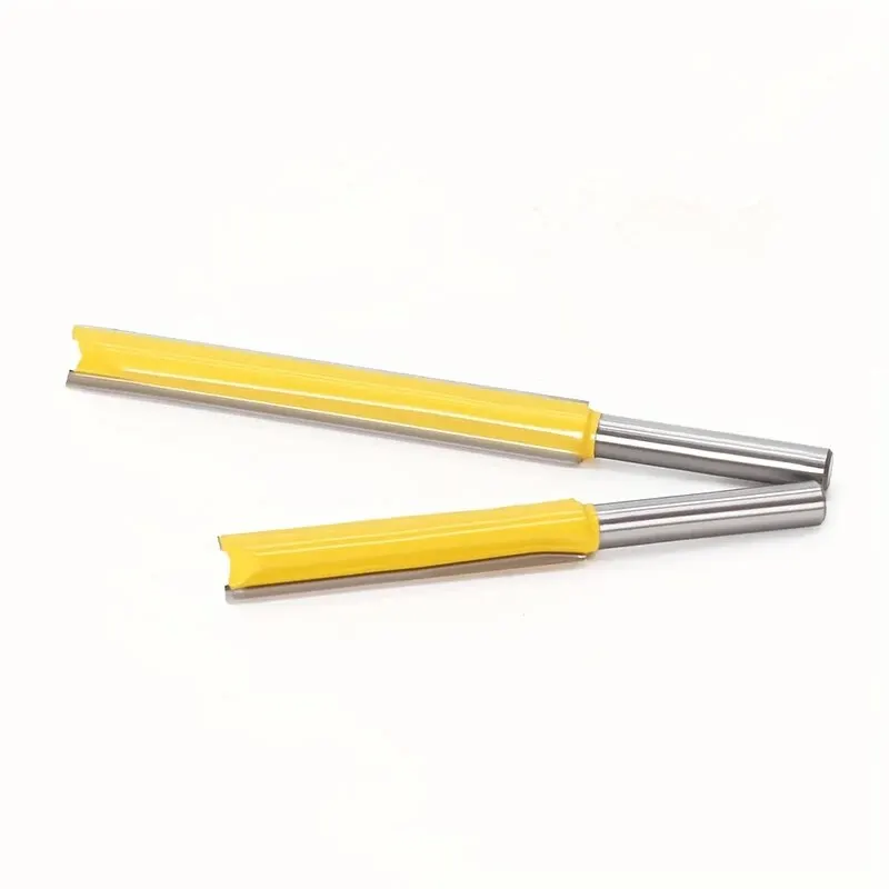 2 Pcs ,Long Reach Double-Edged Straight Router Bit - 1/4\