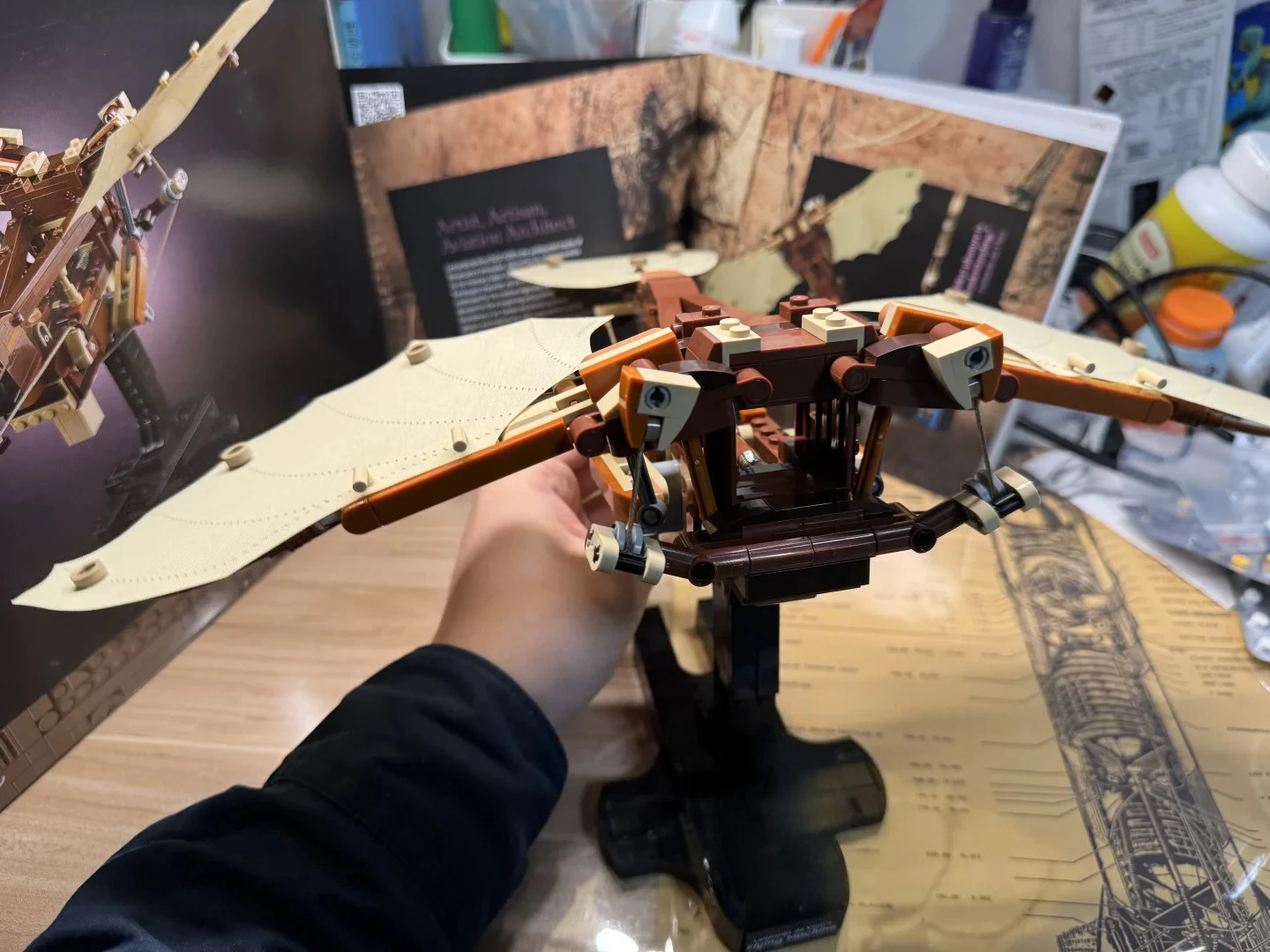 Juego de bloques de construcción de máquina voladora Compatible con partículas Legoed adecuadas para regalos de Navidad 10363